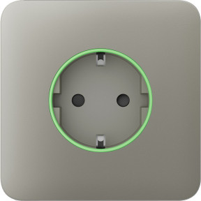 Ajax SoloCover (smart) [ type F ] Olive - Передня панель та кришка розетки