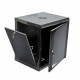 Комунікаційна шафа 19"12U, 600x500x640мм (Ш*Г*В), економ,акрилове скло, чорна