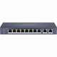 Hikvision DS-3E0310P-E/M - 8-портовый неуправляемый коммутатор Fast Ethernet POE