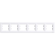 Schneider Electric ASFORA EPH5800621 Рамка 6-местная горизонтальная белая