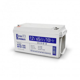 Аккумулятор гелевый 12В 65 Ач для ИБП Full Energy FEL-1265