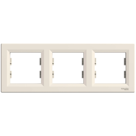 Schneider Electric Asfora EPH5800323 - Рамка тримісна, горизонтальна