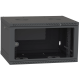 Шафа телекомунікаційна двері скло (чорна) IPCOM 6U 600x600