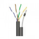 OK-Net 4*2*0,51 КППт-ВП (100) трос 7*0,5мм cat 5e, бухта 305 м Кабель (UTP мідь вуличний з тросом)