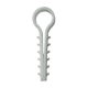 Дюбель Ziplex ялинка кругла d 12 біла (100 шт)