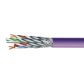 Кабель ЗЗКМ (FTP мідь безгалоговий LSZH) Category 7e S/FTP LSZH 4х2х23 AWG (70910151) бухта 500м