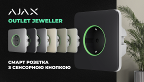 Розумна розетка Outlet [type F] Jeweller