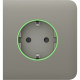 Ajax SideCover (smart) [ type F ] Olive - Передняя панель и крышка розетки