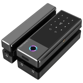 SEVEN LOCK SL-7776BF black - Розумний біометричний замок на скляні двері