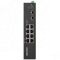 8-портовый неуправляемый POE коммутатор Hikvision DS-3T0510HP-E/HS