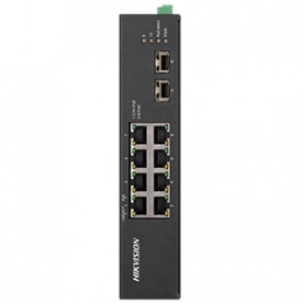 8-портовий некерований POE комутатор Hikvision DS-3T0510HP-E/HS