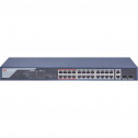 Hikvision DS-3E0326P-E(B) - Некерований комутатор POE на 24 порти Fast Ethernet