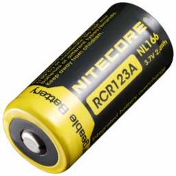 Nitecore NL166 3.7V (650mAh) - Акумулятор літієвий 16340 (RCR123A)