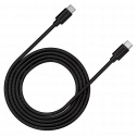 Кабель USB Type-C Canyon C-12 USB-C to USB-C Fast Charging & AV Data Transfer 100W 2m Black (CNS-USBC12B)