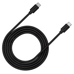 Кабель USB Type-C Canyon C-12 USB-C to USB-C Fast Charging & AV Data Transfer 100W 2m Black (CNS-USBC12B)