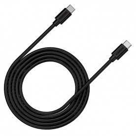 Кабель USB Type-C Canyon C-12 USB-C to USB-C Fast Charging & AV Data Transfer 100W 2m Black (CNS-USBC12B)