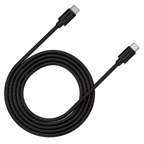Кабель USB Type-C Canyon C-12 USB-C to USB-C Fast Charging & AV Data Transfer 100W 2m Black (CNS-USBC12B)