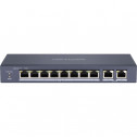 Hikvision DS-3E0310P-E/M - 8-портовий некерований комутатор Fast Ethernet POE