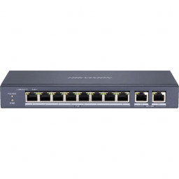 Hikvision DS-3E0310P-E/M - 8-портовий некерований комутатор Fast Ethernet POE