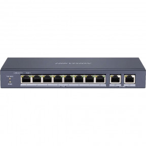 Hikvision DS-3E0310P-E/M - 8-портовий некерований комутатор Fast Ethernet POE