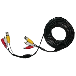 Патчкорд комбінований коаксіальний+живлення+звук 5м BNC+DC+AV