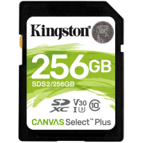 Карта памяти Kingston 256 GB SDXC Class 10 UHS-I U3 Canvas Select Plus SDS2/256GB