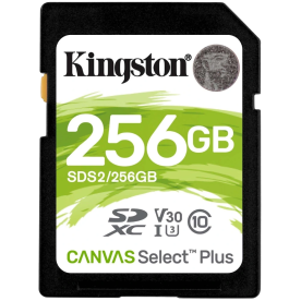 Карта памяти Kingston 256 GB SDXC Class 10 UHS-I U3 Canvas Select Plus SDS2/256GB