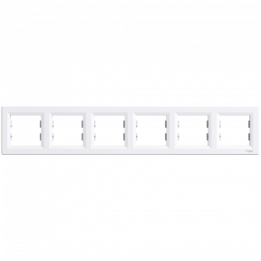 Schneider Electric ASFORA EPH5800621 Рамка 6-місна горизонтальна біла