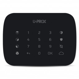 U-Prox Keypad G4 Чорна - Багатогрупна клавіатура з сенсорною поверхнею