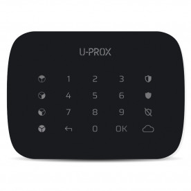 U-Prox Keypad G4 Чорна - Багатогрупна клавіатура з сенсорною поверхнею