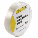 UNIFIX ETU-20W Изоляционная лента бела 0.17х18мм 20м