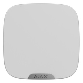 Вулична сирена з кріпленням для брендованої лицьової панелі Ajax StreetSiren DoubleDeck Біла