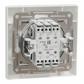 Schneider Electric ASFORA EPH0600121 Выключатель 2-кл. белый проходной
