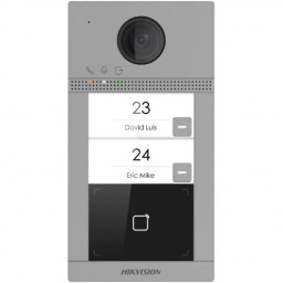 Hikvision DS-KV8213-WME1(B)/Flush - 2-кнопкова металева панель виклику