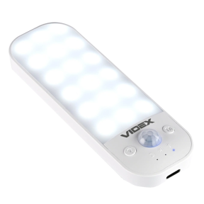 Світильник LED акумуляторний з датчиком руху VIDEX VL-NL014W-S
