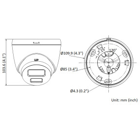 Hikvision DS-2CD1347G2-L (4 мм) - 4 Мп купольна ColorVu камера