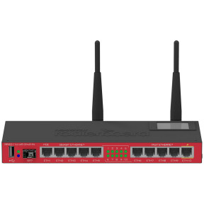 MikroTik RB2011UiAS-2HnD-IN 10-портовий Wi-Fi маршрутизатор