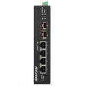 4-портовий некерований POE комутатор Hikvision DS-3T0506HP-E/HS