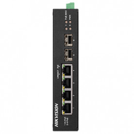 4-портовий некерований POE комутатор Hikvision DS-3T0506HP-E/HS