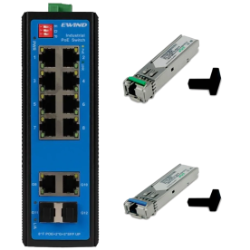 Ewind EW-PIS1712-8FE + SFP-1.25G-20KM-TX/RX - Комплект
