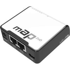 MikroTik mAP (RBmAP2nD) - 2.4GHz Wi-Fi точка доступу з 2-портами Ethernet для домашнього використання