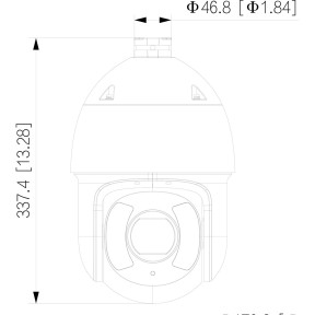 Dahua Technology DH-SD6CE245GB-HNR - 2Мп мережева Starlight PTZ-камера