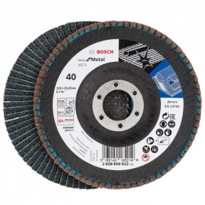 Bosch X571 125 мм K40 (2608606922) - Лепестковый шлифкруг