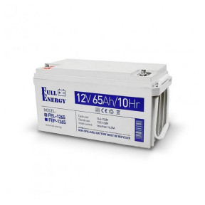 Акумулятор гелевий 12В 65 Аг для ДБЖ Full Energy FEL-1265