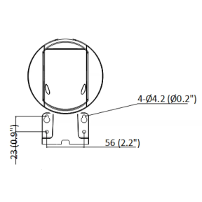 Hikvision DS-2DE2C400MW-DE(F0)(S7) (2.8мм) - 4Мп купольна міні-камера PT
