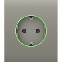 Ajax СenterCover (smart) [ type F ] Olive - Передняя панель и крышка розетки