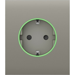 Ajax СenterCover (smart) [ type F ] Olive - Передня панель та кришка розетки