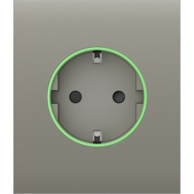 Ajax СenterCover (smart) [ type F ] Olive - Передняя панель и крышка розетки