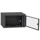 Шафа телекомунікаційна двері скло (чорна) IPCOM 4U 600x450