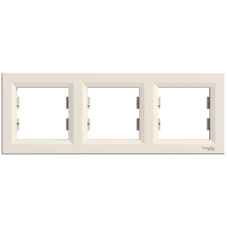 Schneider Electric Asfora EPH5800323 - Рамка тримісна, горизонтальна